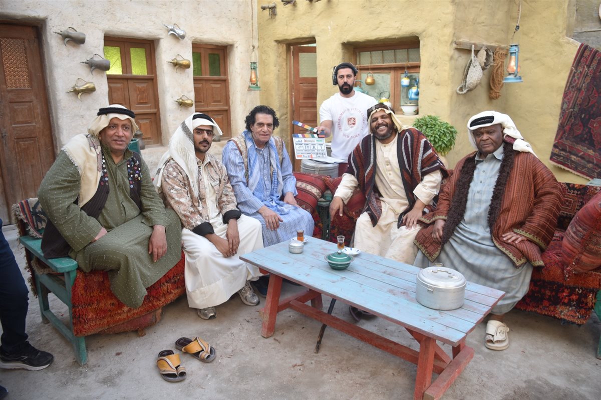 بخيت والفرج ودرويش والبلوشي والعونان في كواليس تصوير مسلسل “مرضي ودحام”