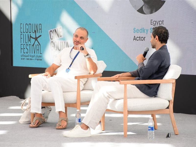 ندوة المخرج تامر محسن في مهرجان الجونة بحضور أسماء جلال ومحمد فراج وأحمد خالد صالح