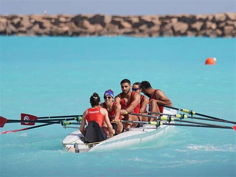 تألق منتخب تونس ومصر في بطولة أفريقيا للتجديف الشاطئي والكلاسيكي بالعلمين