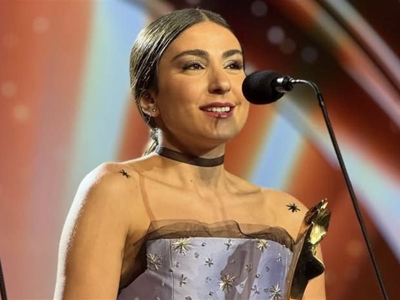 ماريلين نعمان أثناء تكريمها بالموريكس دور: 