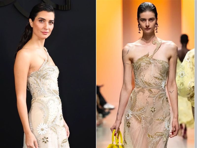 توبا بويوكستون تتألق بفستان من مجموعة جورج حبيقة في أسبوع الموضة بباريس