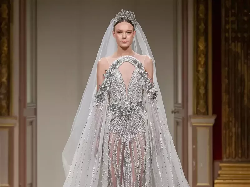 زياد نكد يكشف عن مجموعة “Iris” للأزياء الراقية في أسبوع الموضة بباريس