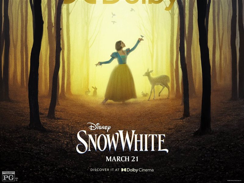 طرح البوستر الرسمي لفيلم  ‏SNOW WHITE قبل عرضه 21 مارس 