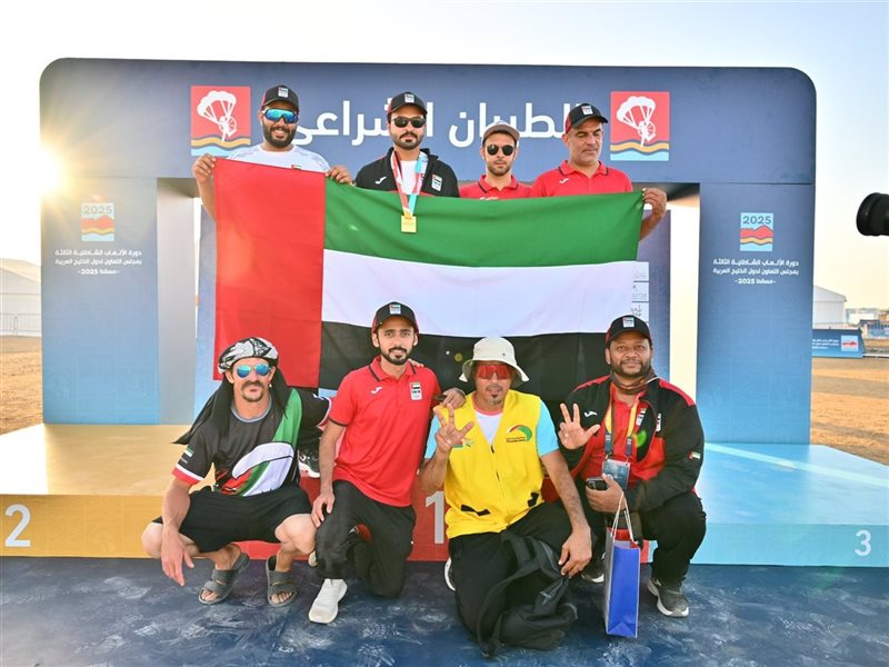 عبدالله الحمادي يهدي الإمارات ذهبية الطيران الشراعي في افتتاحية مبهرة للألعاب الخليجية