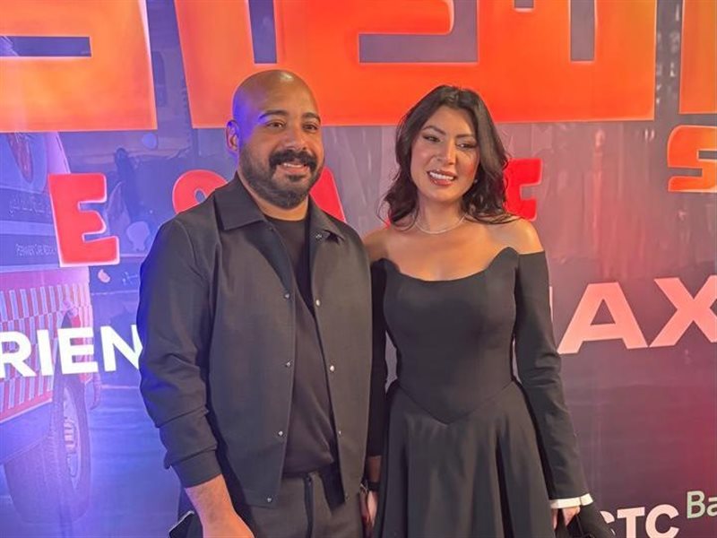 الصور الأولى لإبراهيم الحجاج وبسمة داود من العرض الخاص لفيلم 