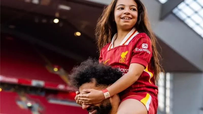 محمد صلاح وابنته