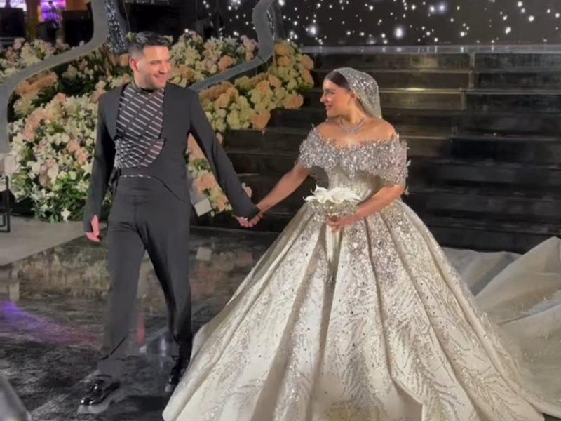 الصور الأولى من حفل زفاف مطرب المهرجانات مسلم