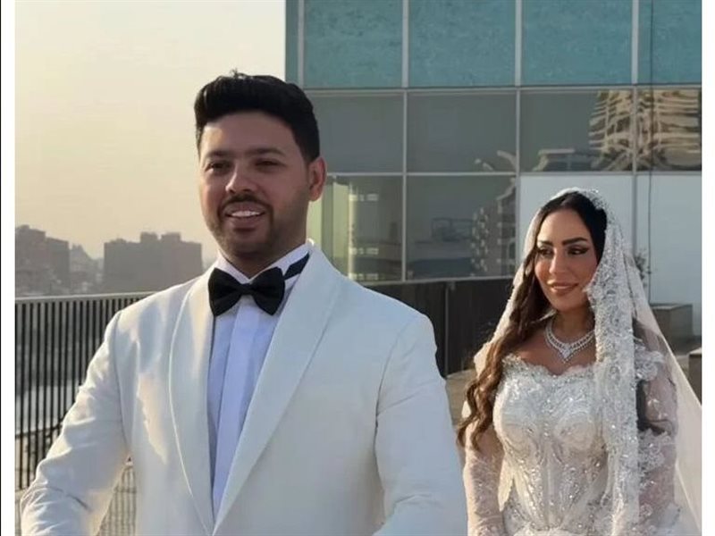 الصور الأولى من حفل زفاف المطرب محمد شاهين والمنتجة الإماراتية رشا الظنحاني