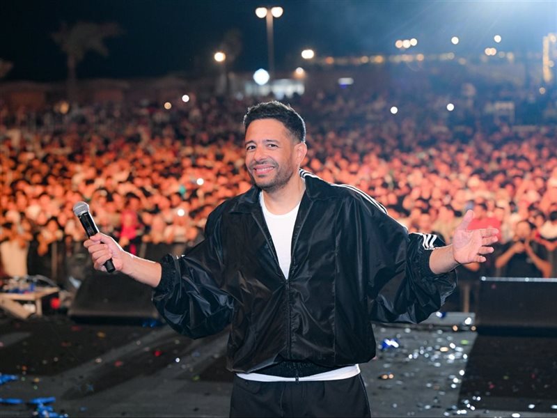 بالصور  .. حماقي يتألق بأضخم حفلات عيد الأضحى  ويستعد ل 