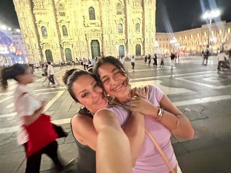 صور.. داليا البحيري تقضي عطلة نهاية الأسبوع مع ابنتها قسمت في ميلان 