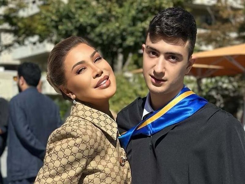 نوال الزغبي تحتفل بتخرج ابنها في سويسرا