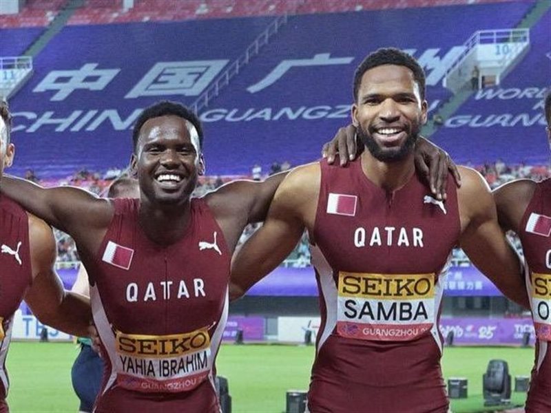 قطر تتأهل إلى نهائي التتابع في مونديال القوى