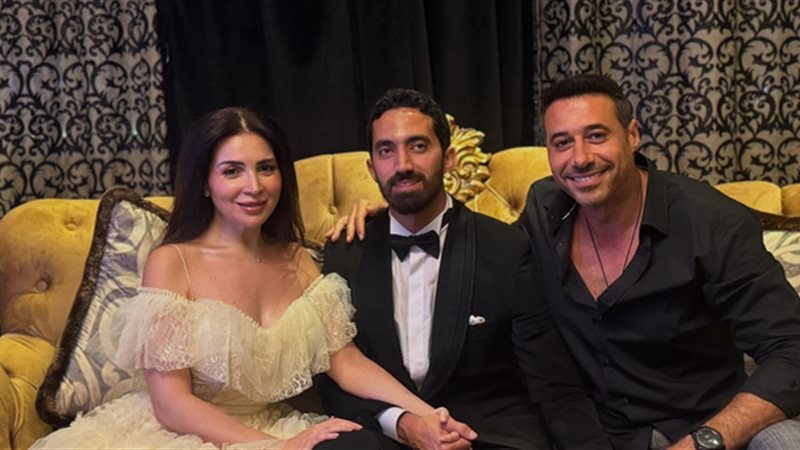 أحمد السعدني مع مي