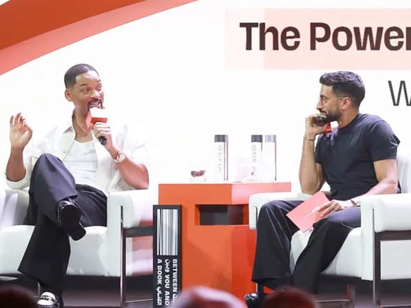 ويل سميث من معرض الشارقة للكتاب : سعادتي تتحقق بمعرفتي أن مواهبي تسهم في مساعدة الآخرين