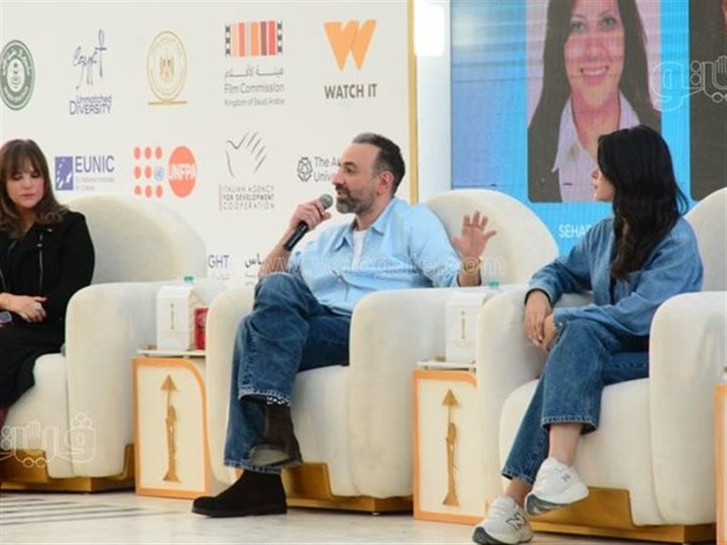 عمرو سلامة فى ندوة مهرجان القاهرة: بتمنى تأمين الأطفال فى لوكشين التصوير