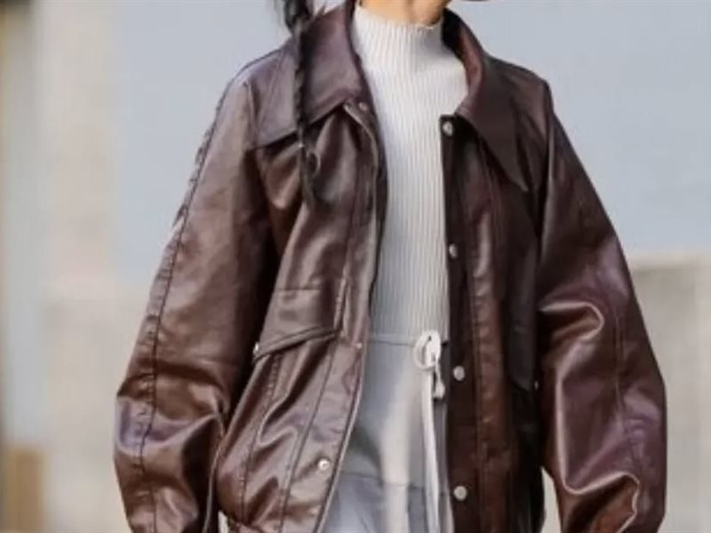 البومبر الجلد الـOversize يتصدر صيحات الموضة هذا الموسم