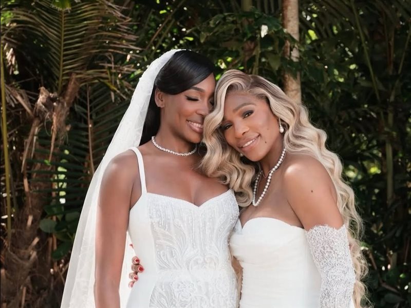 جورج حبيقة يرافق سيرينا ويليامز في  زفافها 